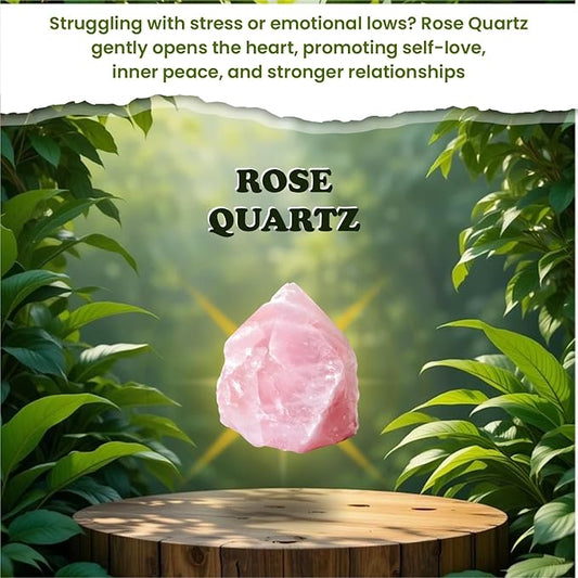 Rose Quartz Crystal Tree for Self-Love & Healing