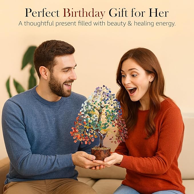 7- Chakra Tree (With Lab Certified Card) 100% Real Stones